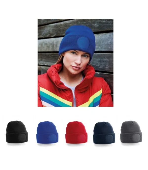 BB446 Beechfield Circular Patch Beanie